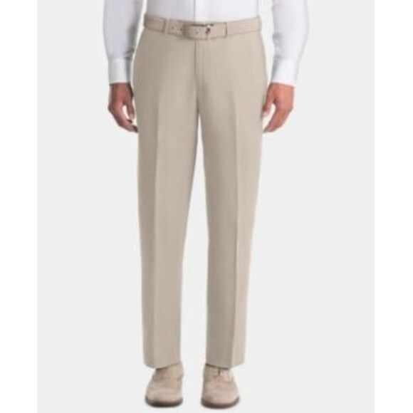 Lauren Ralph Lauren Mens UltraFlex Classic-Fit Linen Pants 36W X 32L Tan - NWT - Picture 1 of 3